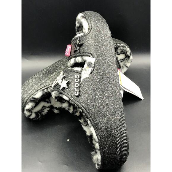 New Crocs Classic Cozzzy Disco Glitter Sandal Women's Size 14/Men’s 13 - Picture 10 of 16